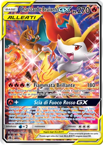 Charizard e Braixen GX SM230 — Sole e Luna Promos