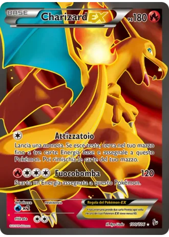 Charizard EX #100 — Fuoco Infernale