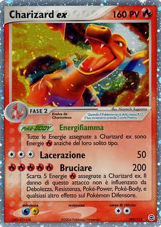 Charizard ex #105 — EX RossoFuoco e VerdeFoglia