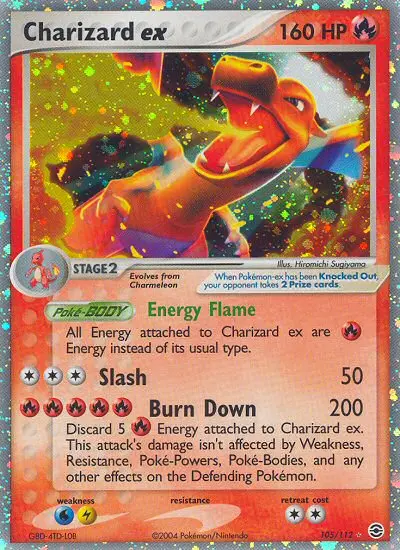 Charizard ex #105 — FireRed & LeafGreen