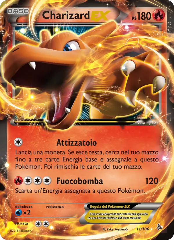 Charizard EX #11 — Fuoco Infernale