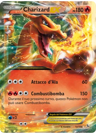 Charizard EX #12/106 — Fuoco Infernale