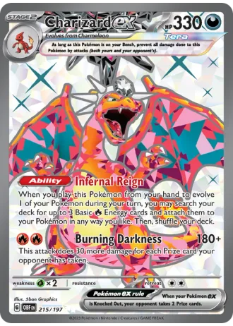 Charizard ex #215 — Obsidian Flames