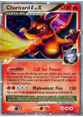 Charizard G LV.X #143 — Supreme Victors