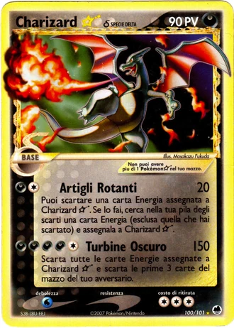 Charizard Gold Star #100/101 — EX L'Isola dei Draghi