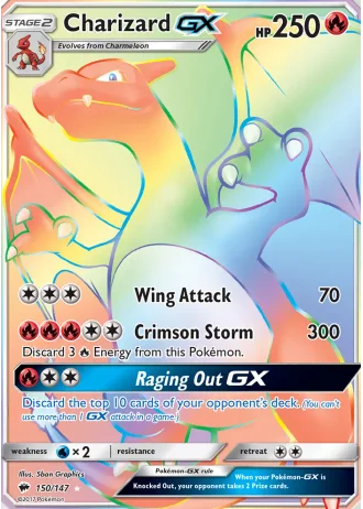 Charizard GX #150 — Burning Shadows