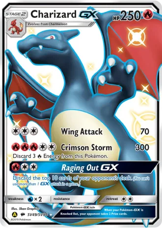 Charizard GX SV49 — Shiny Vault (Hidden Fates)
