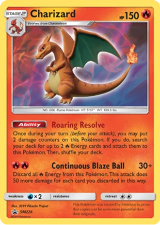 Charizard SM226 — Sun & Moon Promos