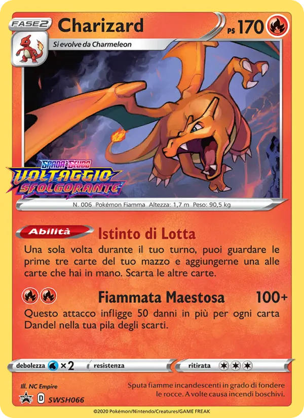 Charizard SWSH066 — Spada e Scudo Promos
