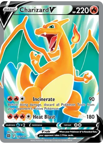 Charizard V #153 — Brilliant Stars