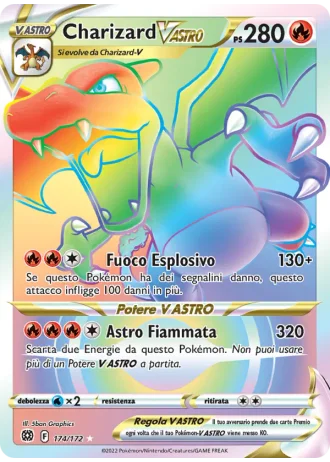 Charizard V ASTRO #174/172 — Astri Lucenti