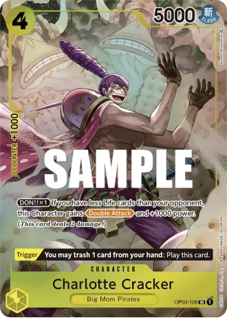 Charlotte Cracker (OP03-108) (Alternative Art) — Pillars of Strength (OP03)