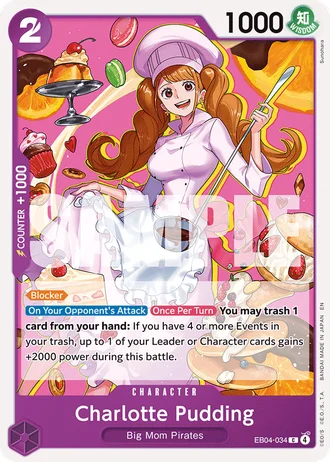 Charlotte Pudding (EB04-034) — The Azure Sea's Seven (OP14-EB04)