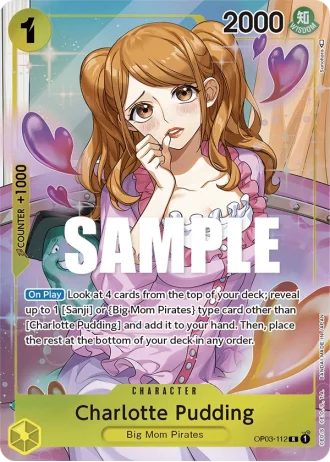 Charlotte Pudding (OP03-112) (Alternative Art) — Pillars of Strength (OP03)