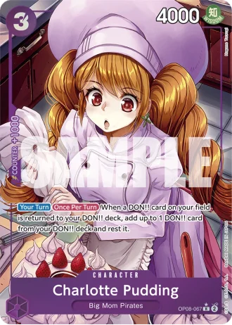 Charlotte Pudding (OP08-067) (Alternative Art) — Two Legends (OP08)
