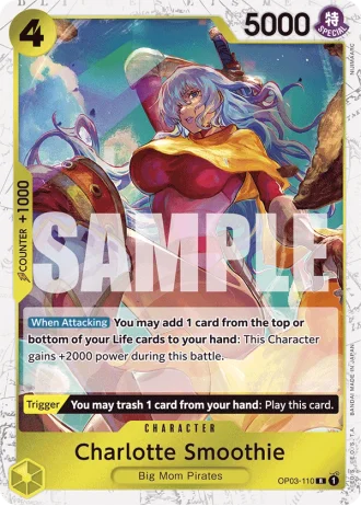 Charlotte Smoothie (OP03-110) (Jolly Roger Foil) — One Piece The Best (PRB01)