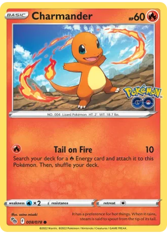 Charmander #008/78 — Pokémon GO