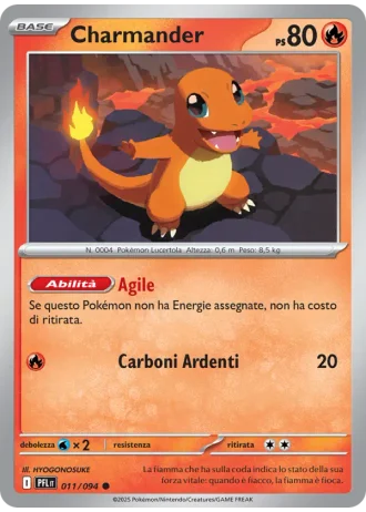 Charmander #011 — Flamme Spettrali