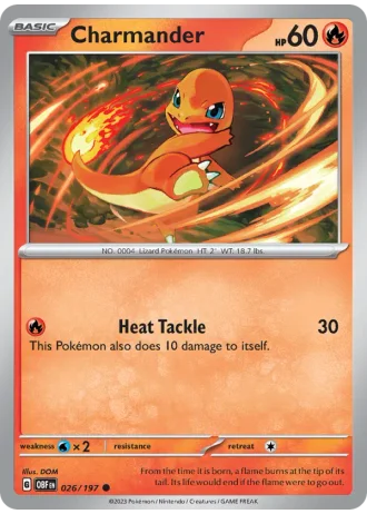 Charmander #026/197 — Obsidian Flames