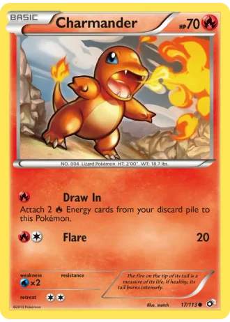 Charmander #17 — Legendary Treasures