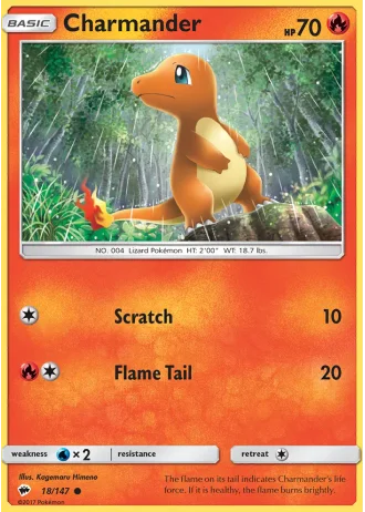 Charmander #18 — Burning Shadows