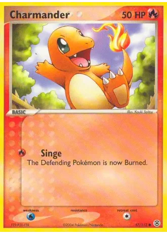 Charmander #57/112 — EX RossoFuoco e VerdeFoglia