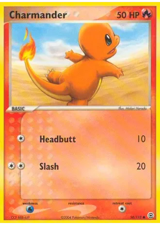 Charmander #58 — EX RossoFuoco e VerdeFoglia