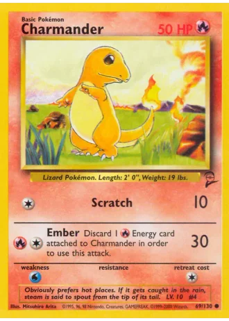 Charmander #69/130 — Base Set 2