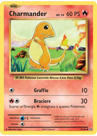 Charmander #9/108 — Evoluzioni