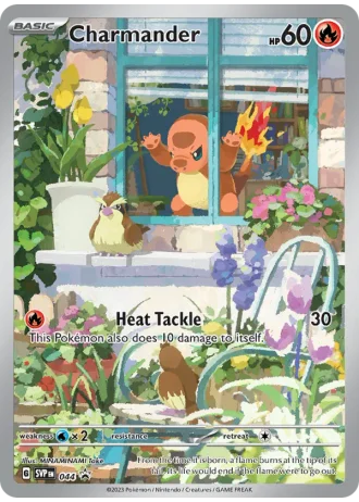 Charmander (Pokémon Center Stamp) #044 — Scarlet & Violet Promos
