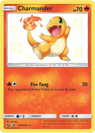 Charmander SV6/94 — Shiny Vault (Hidden Fates)