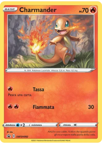 Charmander SWSH092 — Spada e Scudo Promos