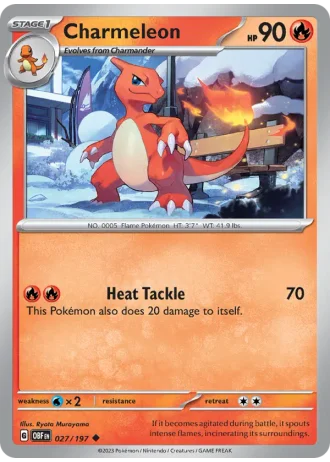 Charmeleon #027/197 — Obsidian Flames