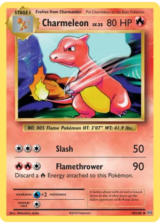 Charmeleon #10/108 — Evolutions