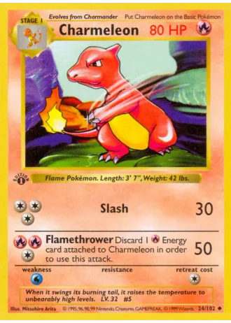 Charmeleon #24/102 — Base Set