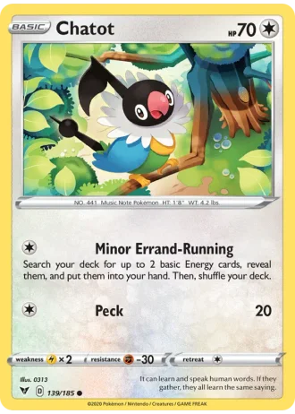 Chatot #139/185 — Vivid Voltage