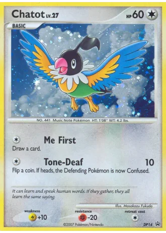 Chatot DP14 — Diamond & Pearl Promos