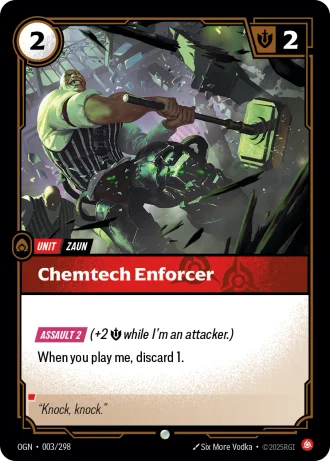 Chemtech Enforcer #003/298 — Origins