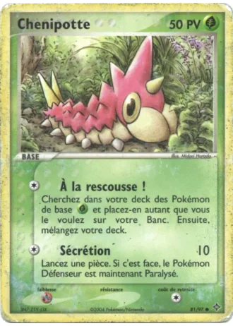 Chenipotte #81/97 — EX Dragon