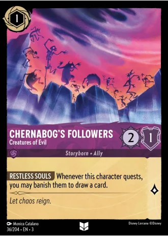 Chernabog's Followers - Creatures of Evil #36/204 — Into the Inklands