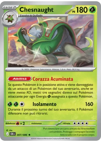 Chesnaught #007/86 — Caos Nascente