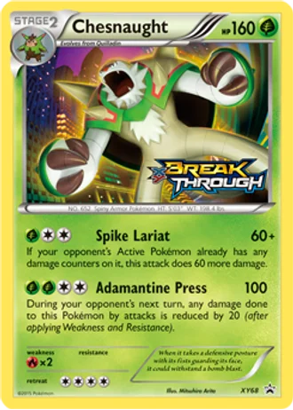 Chesnaught XY68 — XY Promos
