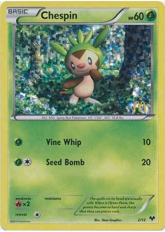 Chespin #2 — McDonald's Collection 2014