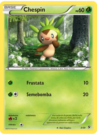 Chespin #3/39 — Benvenuti a Kalos