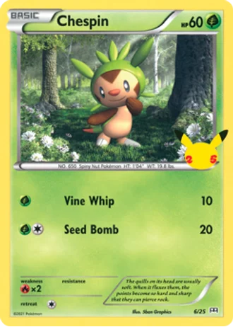 Chespin #6 — McDonald's Collection 2021