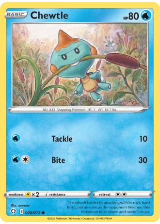 Chewtle #26/72 — Shining Fates