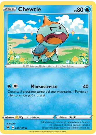 Chewtle #38/185 — Voltaggio Sfolgorante