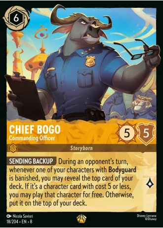 Chief Bogo - Commanding Officer #18/204 — Reign of Jafar