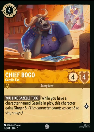Chief Bogo - Gazelle Fan #11/204 — Azurite Sea