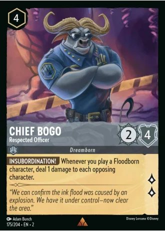 Chief Bogo - Respected Officer #175/204 — Rise of the Floodborn